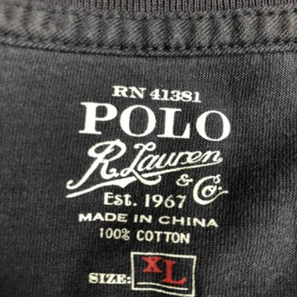 Polo Ralph Lauren Men's XL Gray ORANGE Logo Short Sleeve T-Shirt CASUAL - Picture 3 of 8